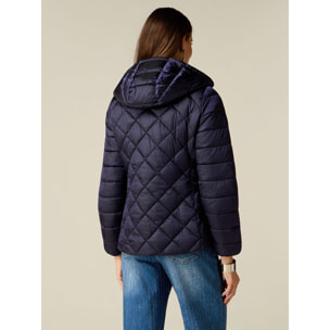 Oltre - Piumino lightweight con trapuntature combinate - Blu