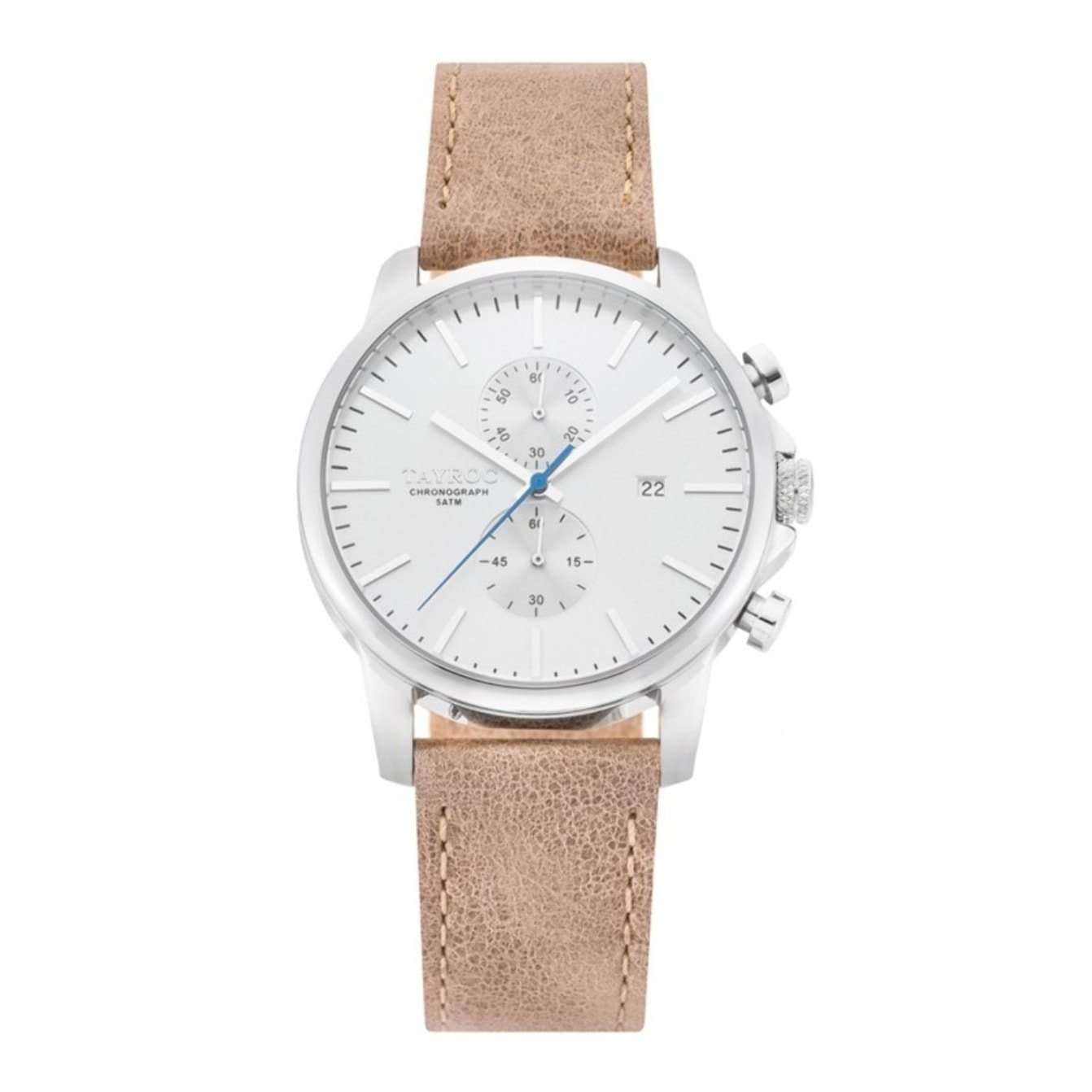 Reloj Tayroc TXM091 Hombre Analogico Cuarzo con Correa de Cuero