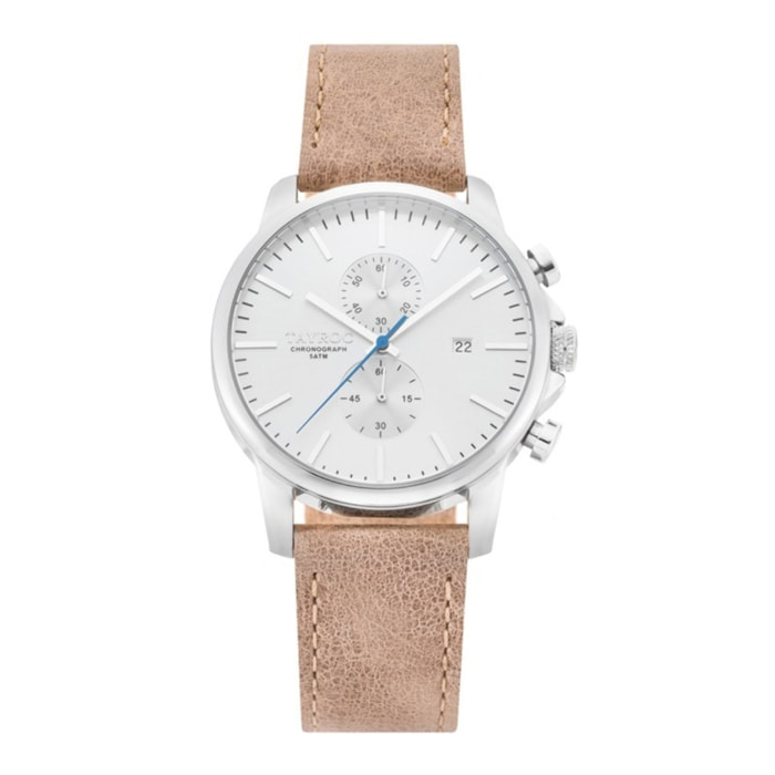 Reloj Tayroc TXM091 Hombre Analogico Cuarzo con Correa de Cuero