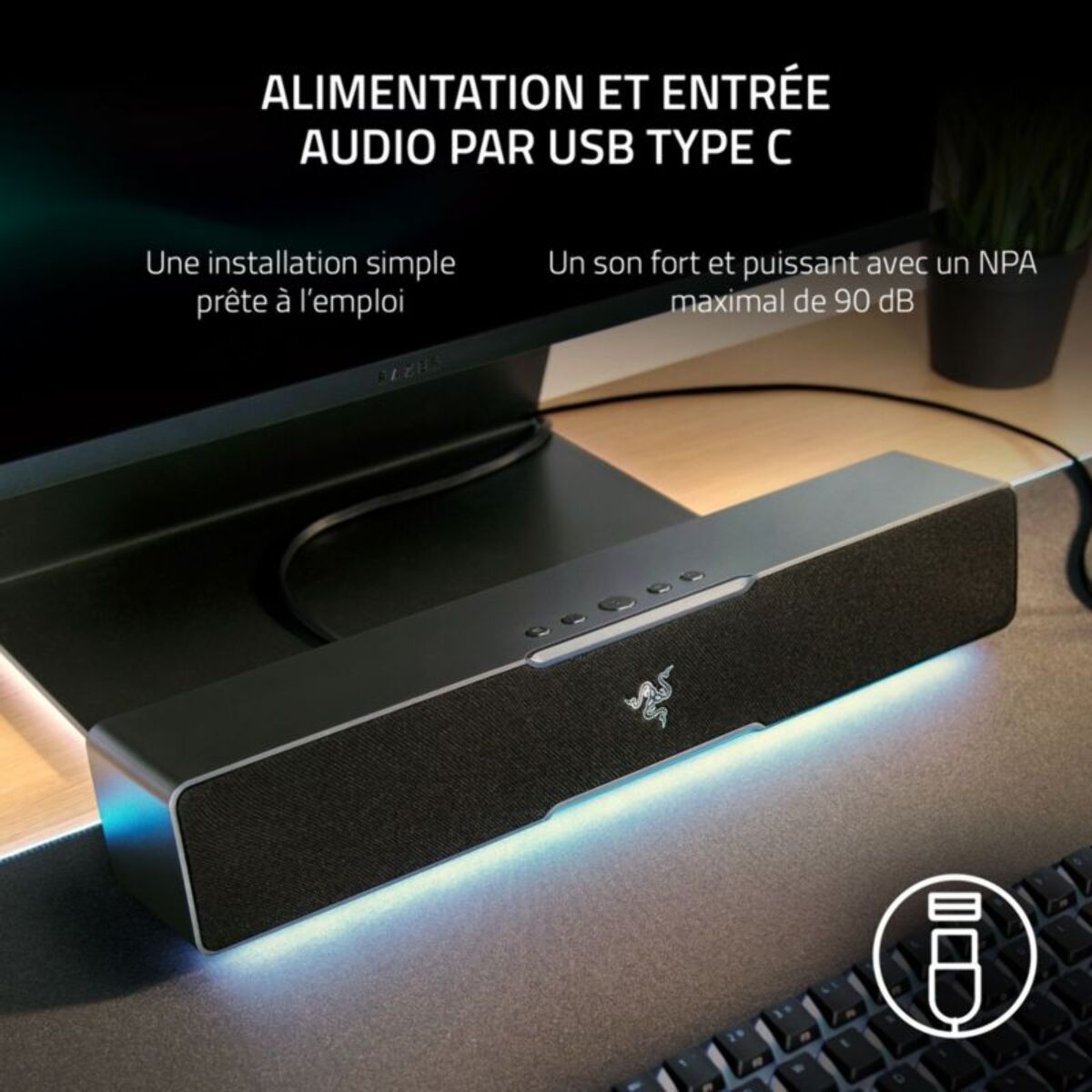 Enceinte PC RAZER LEVIATHAN V2 X