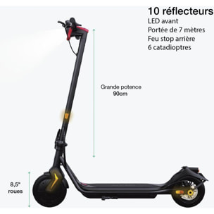Trottinette électrique WISPEED E830 Noir