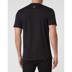 PHILIPP PLEIN T-shirt Round Neck SS with Crystals