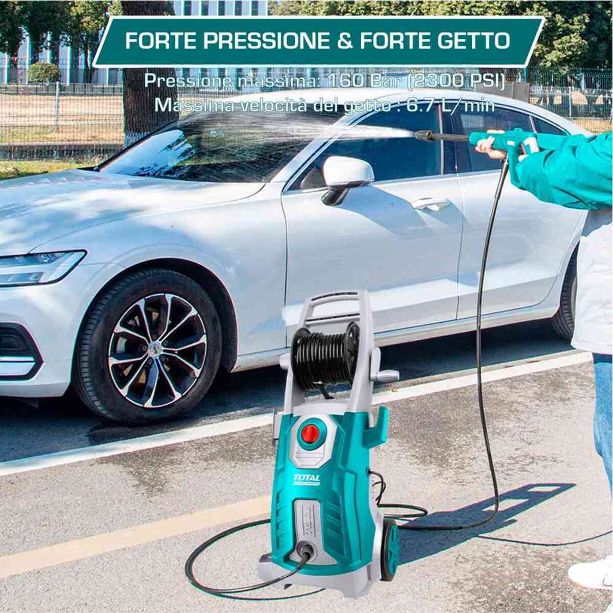 Idropulitrice 2500W - 160bar con Accessori