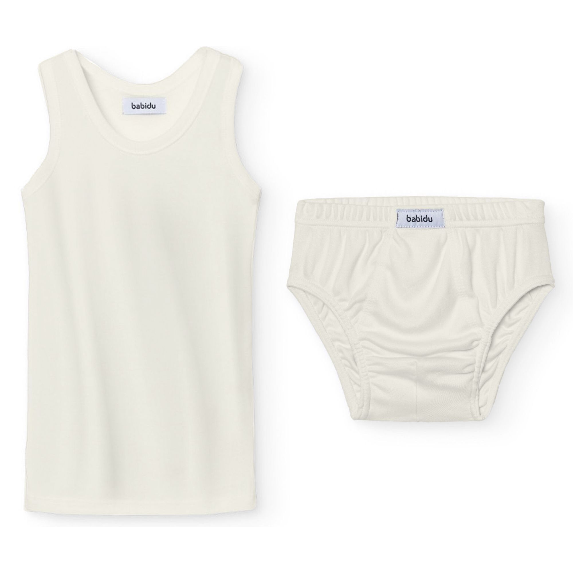 Conj. Comunion Niño Tirante Sport/Slip Desagujado Beige Talla 10
