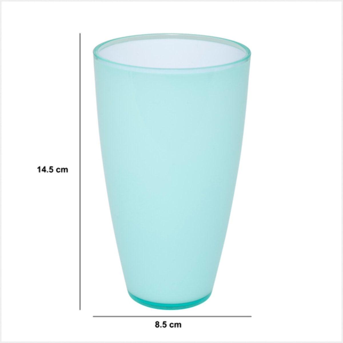 Verre "Square" vert menthe 500ml
