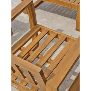 ARACAJU - Salon bas de jardin 4 places en bois d'acacia