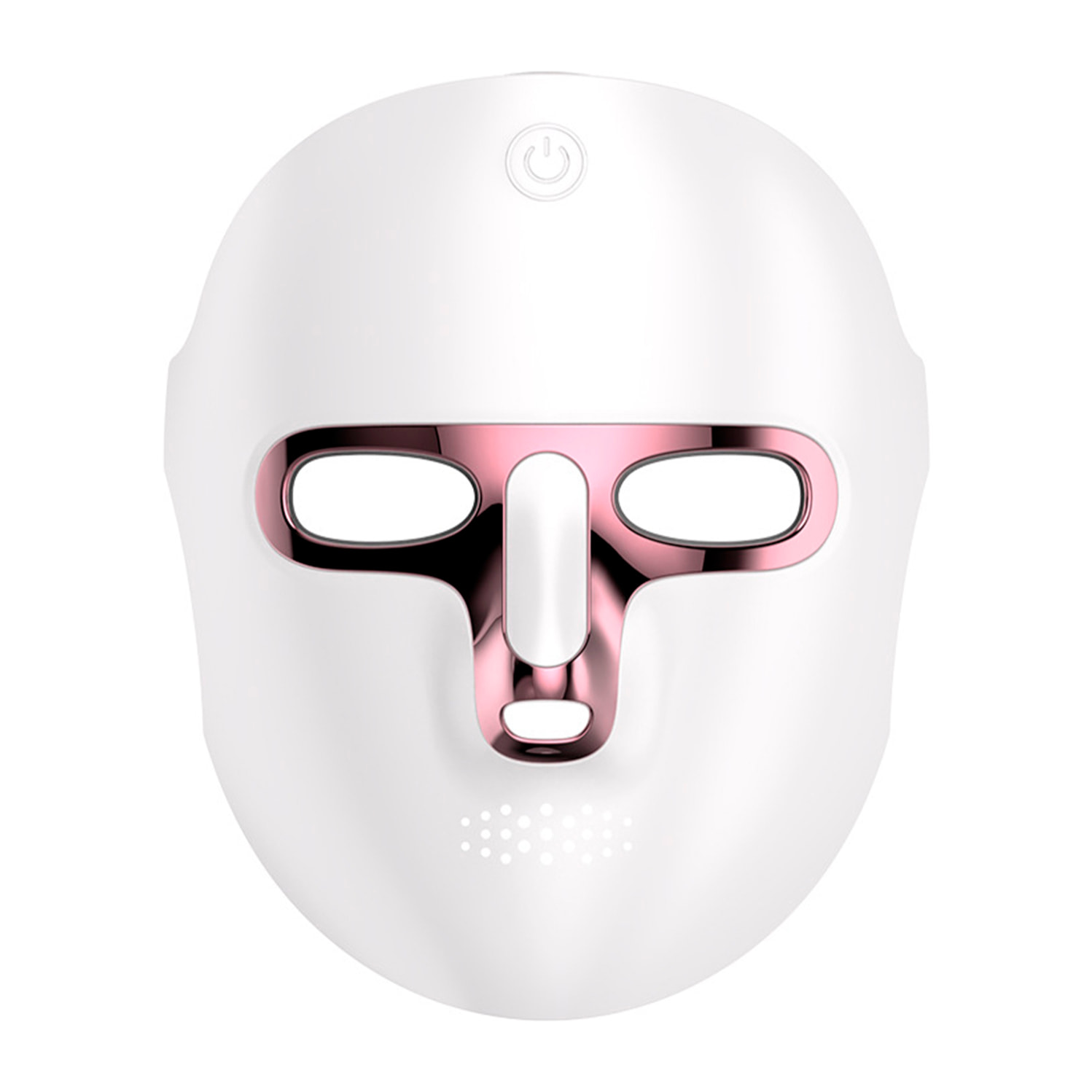 Maschera facciale wireless con trattamento di luminoterapia a 7 colori.