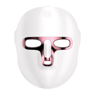 Maschera facciale wireless con trattamento di luminoterapia a 7 colori.