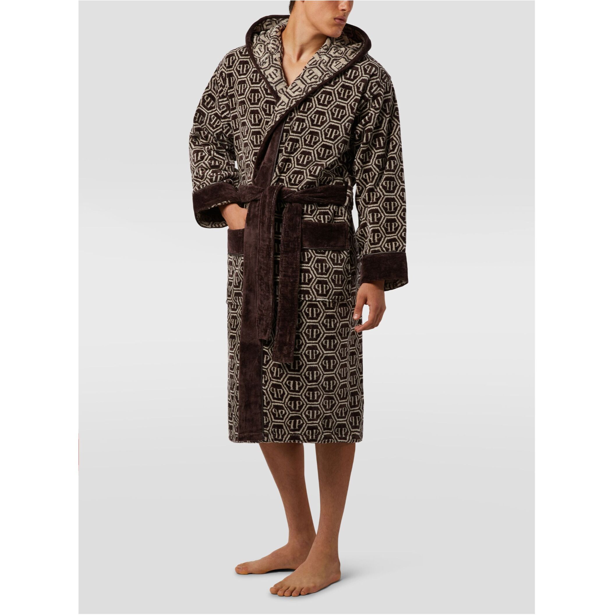 PHILIPP PLEIN Hooded Bathrobe PP