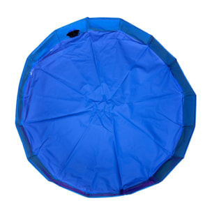 Well home piscina desmontable para mascotas azul antideslizante