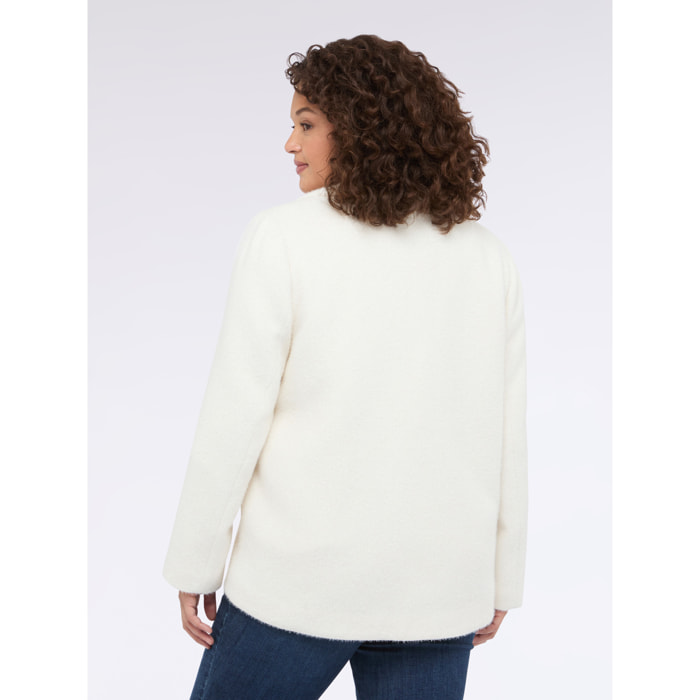 Fiorella Rubino - Cappotto con chiusura doppiopetto - Bianco