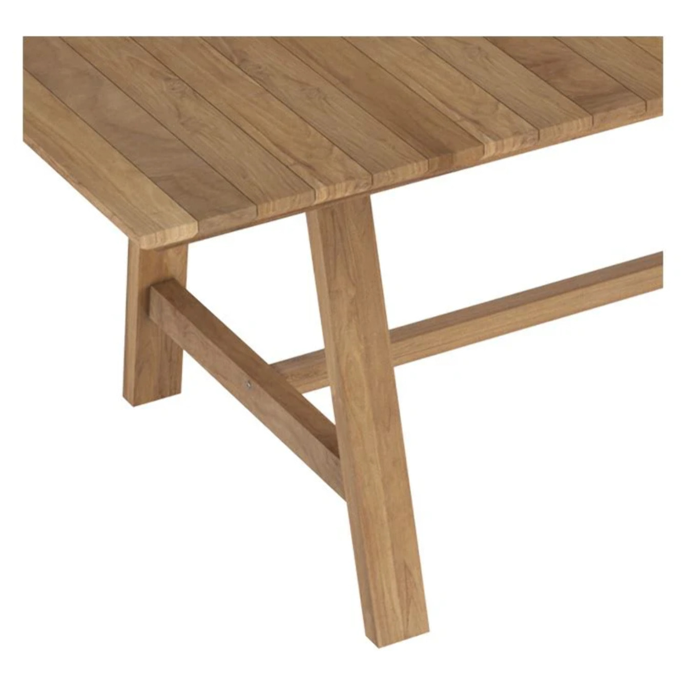 Table de jardin 240 cm en bois de teck massif - Budi