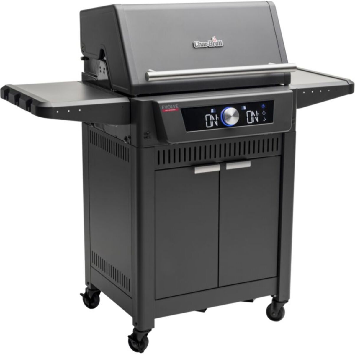 Barbecue gaz CHAR BROIL Evolve, sur chariot, 2 brûleurs, thermostat digital, surface de cuisson 63 x 43 cm