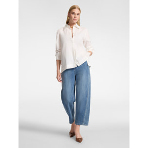 Elena Mirò - Jeans regular en denim lavado - Azul