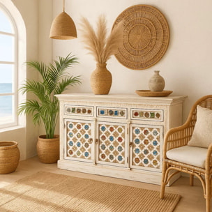 Buffet Bazar 3 portes 3 tiroirs Kare Design
