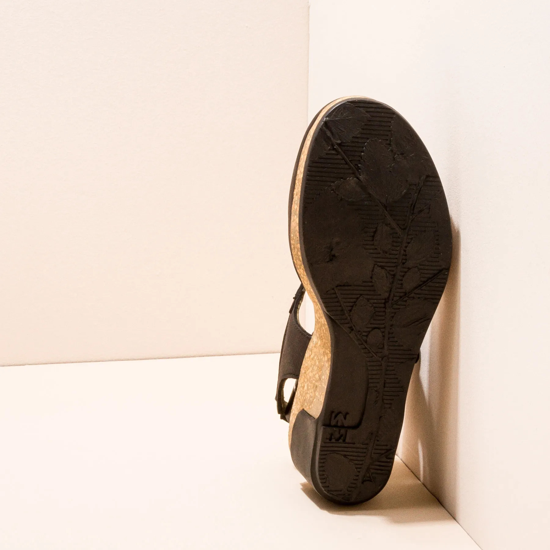 Sandalias N5001 PLEASANT BLACK / LEAVES color Black