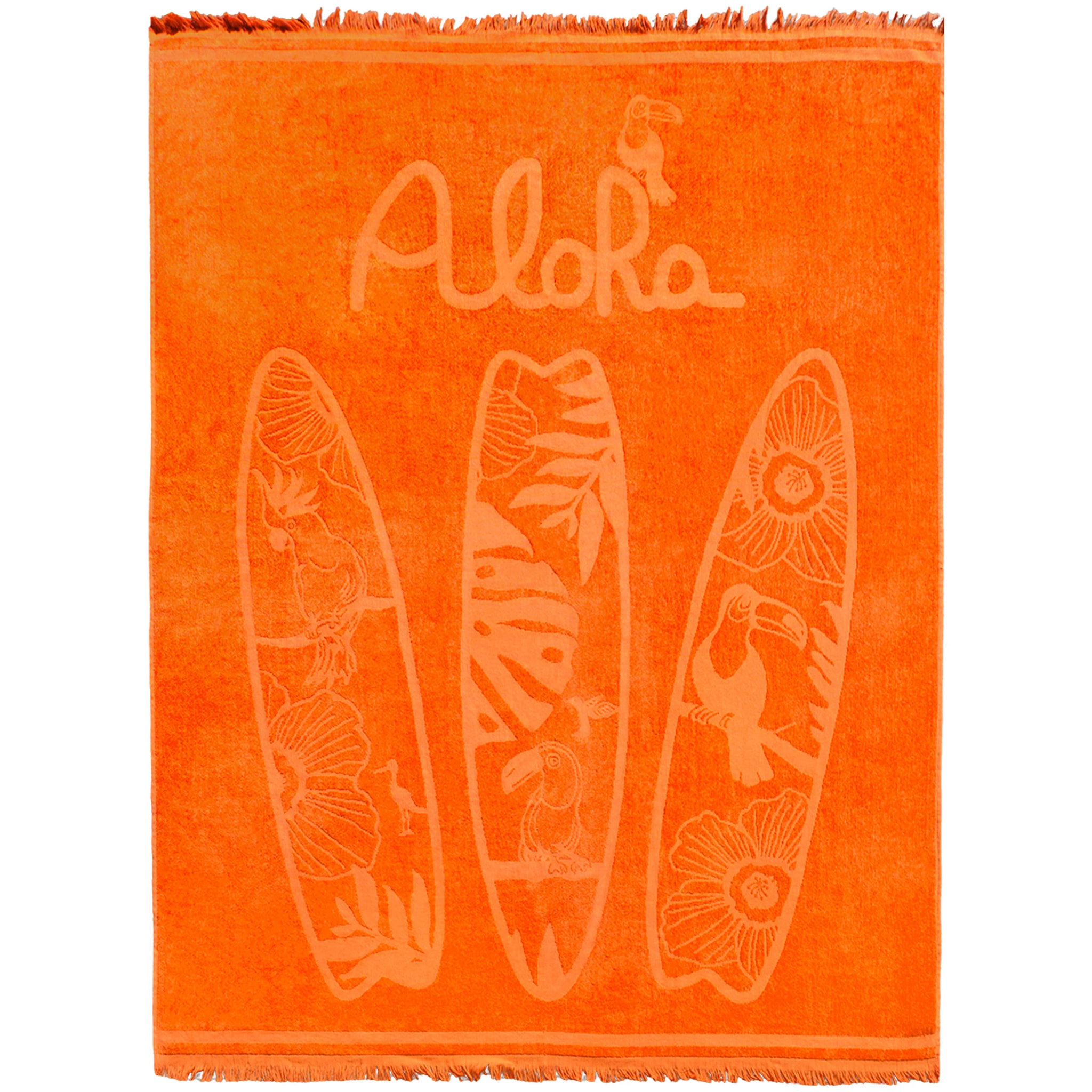 Serviette de plage éponge velours Jacquard ciselée - Spotts - 140x180cm - 340g/m²