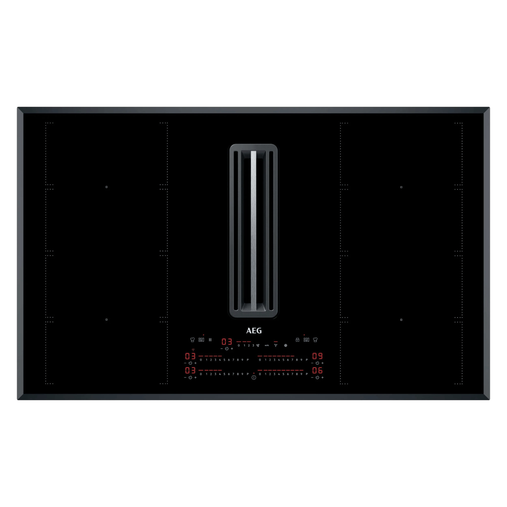 AEG Placa de inducción con campana extractora de 83 cm CCE84779FB | Reacondicionado