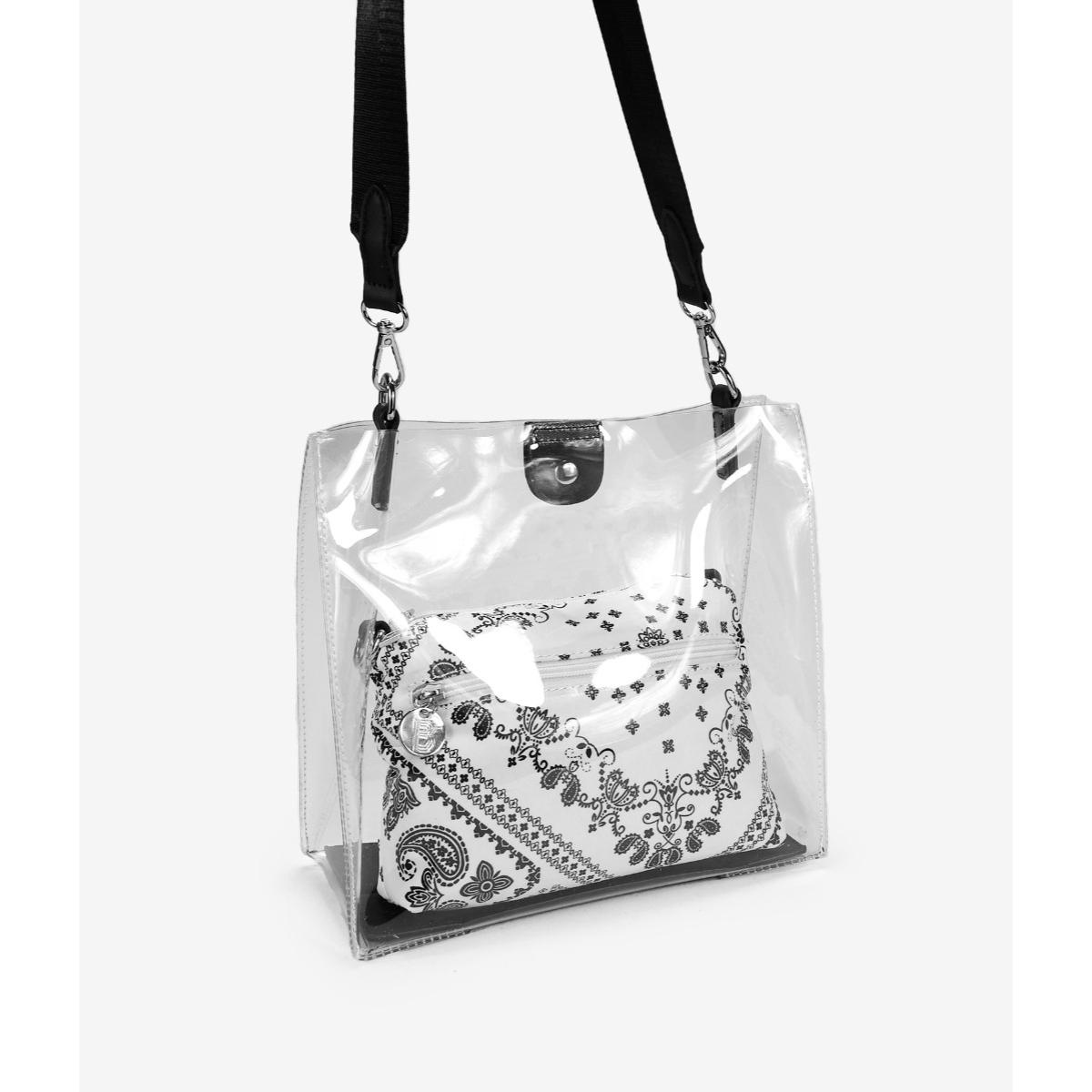 Bolso vinilo blanco de hombro