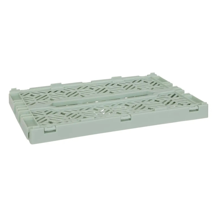 Cagette pliante "Arry" vert clair 30x20x11,5cm