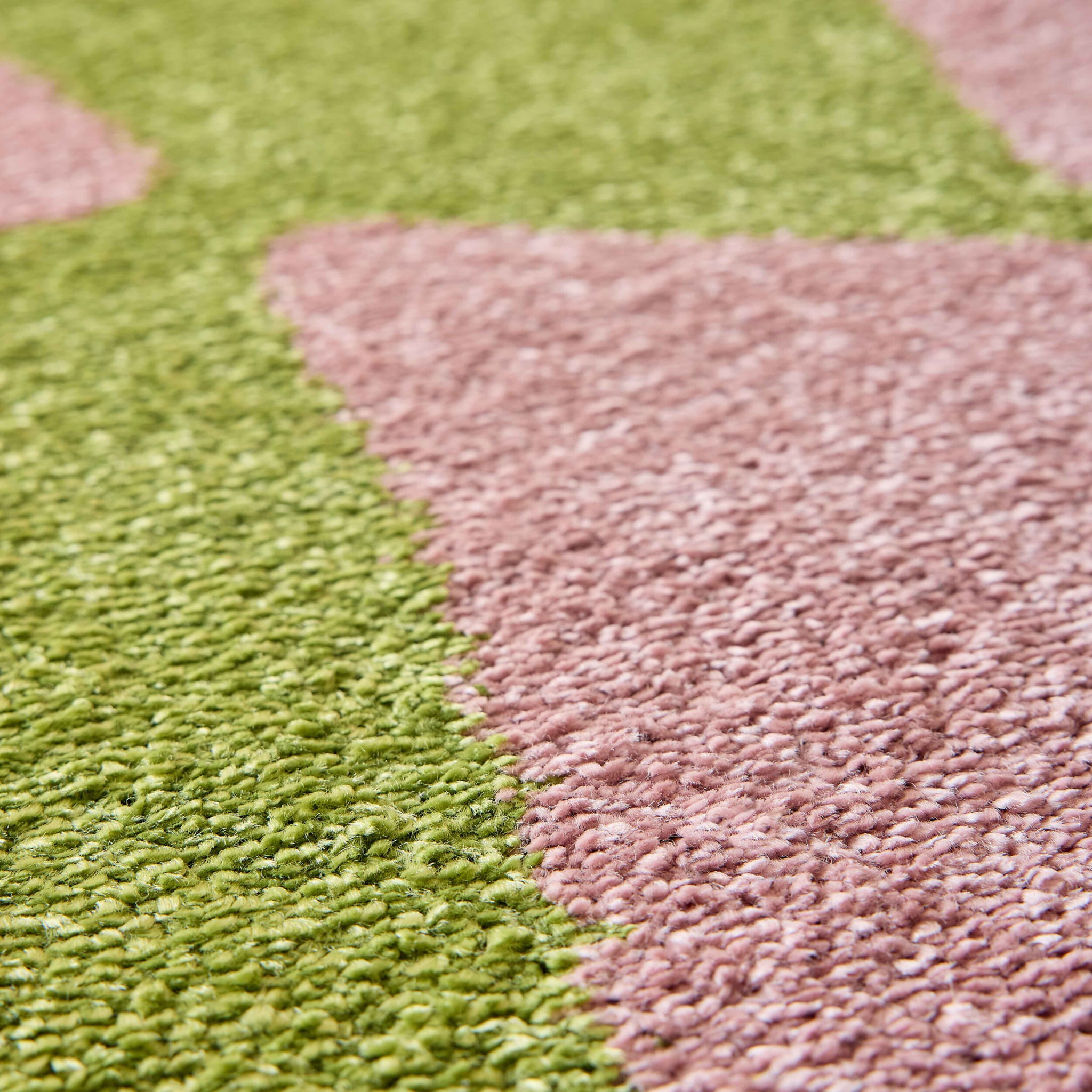 GROOVY - Tapis rétro coloré style seventies - Confortable et moelleux - Vert