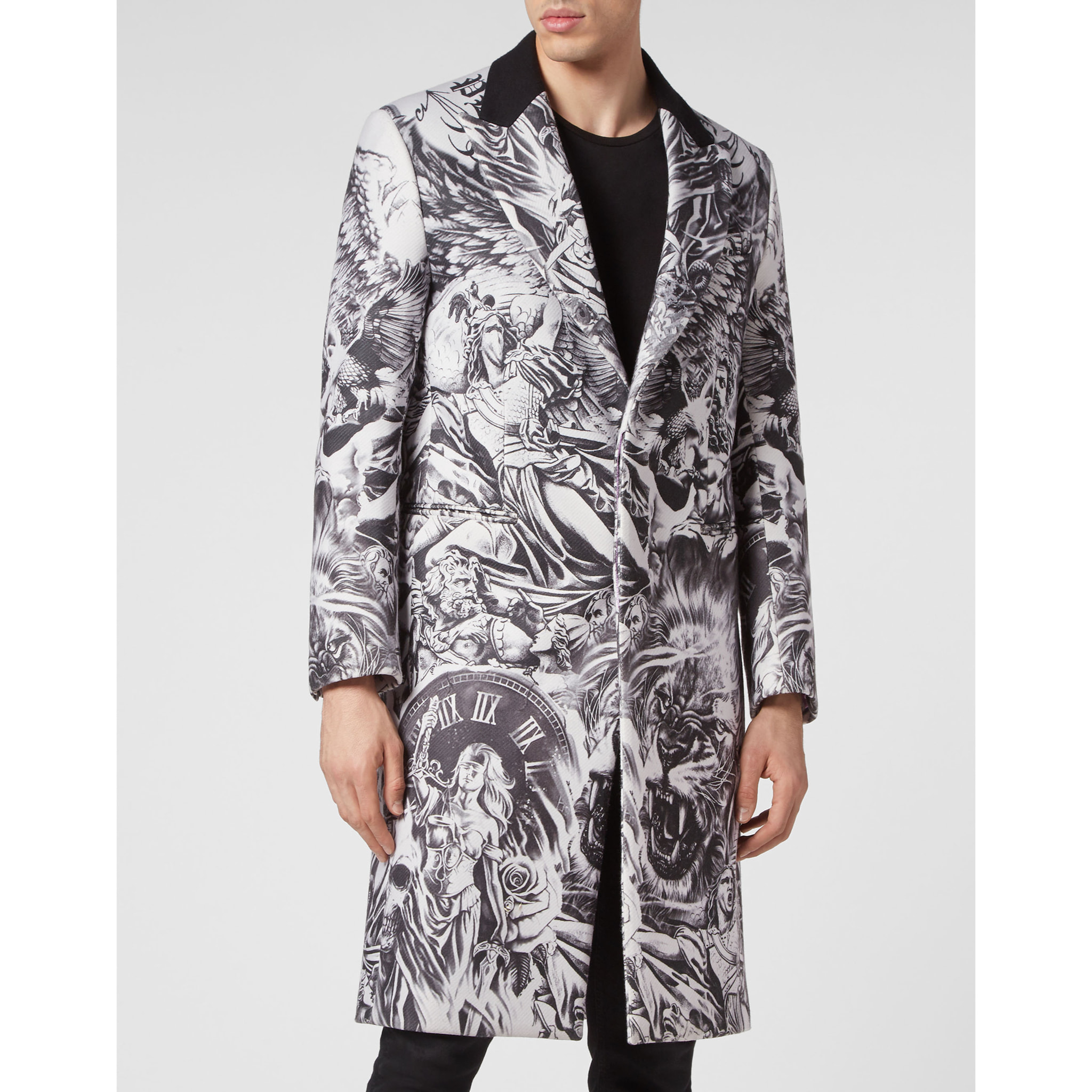 PHILIPP PLEIN COAT LONG TATTOO