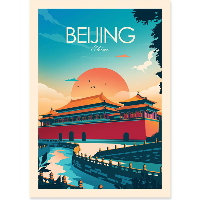 Affiche - Beijing China - Studio Inception