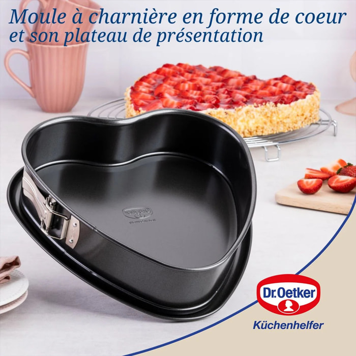 Moule à charnière en forme de cœur 25 cm Dr. Oetker