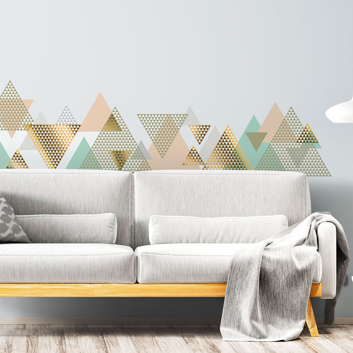 Stickers muraux - Décoration chambre salon - Autocollant Sticker mural géant montagnes scandinaves APPALACHES