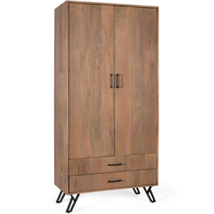 Armoire en bois de manguier 90cm style rustique moderne