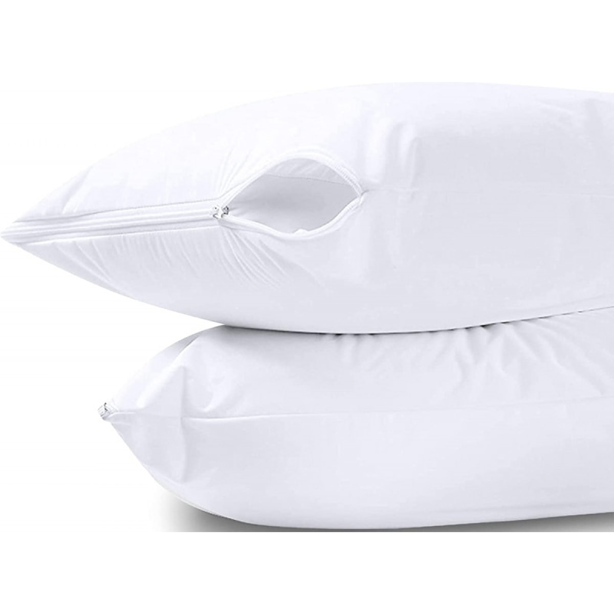 Lot de 2 protège oreiller éponge imperméable anti-acariens 50 x 70 cm