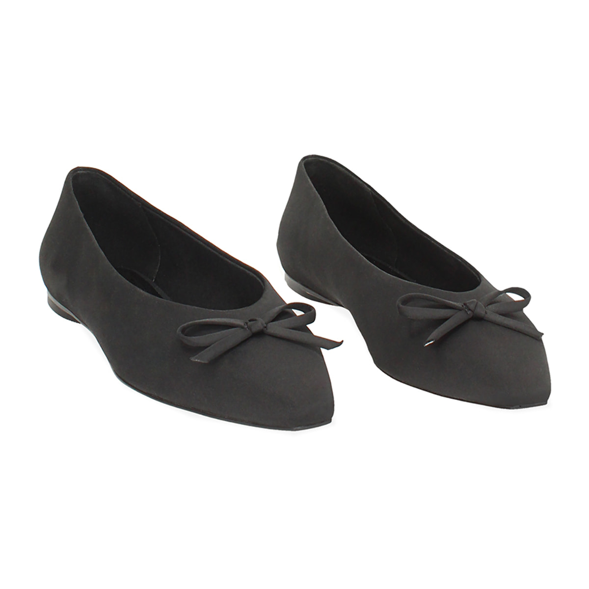Ballerine donna nere punta squadrata