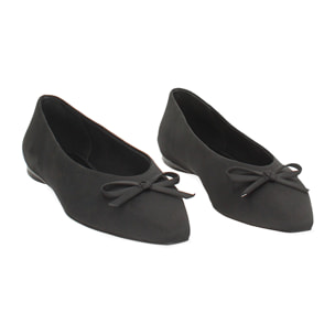 Ballerine donna nere punta squadrata