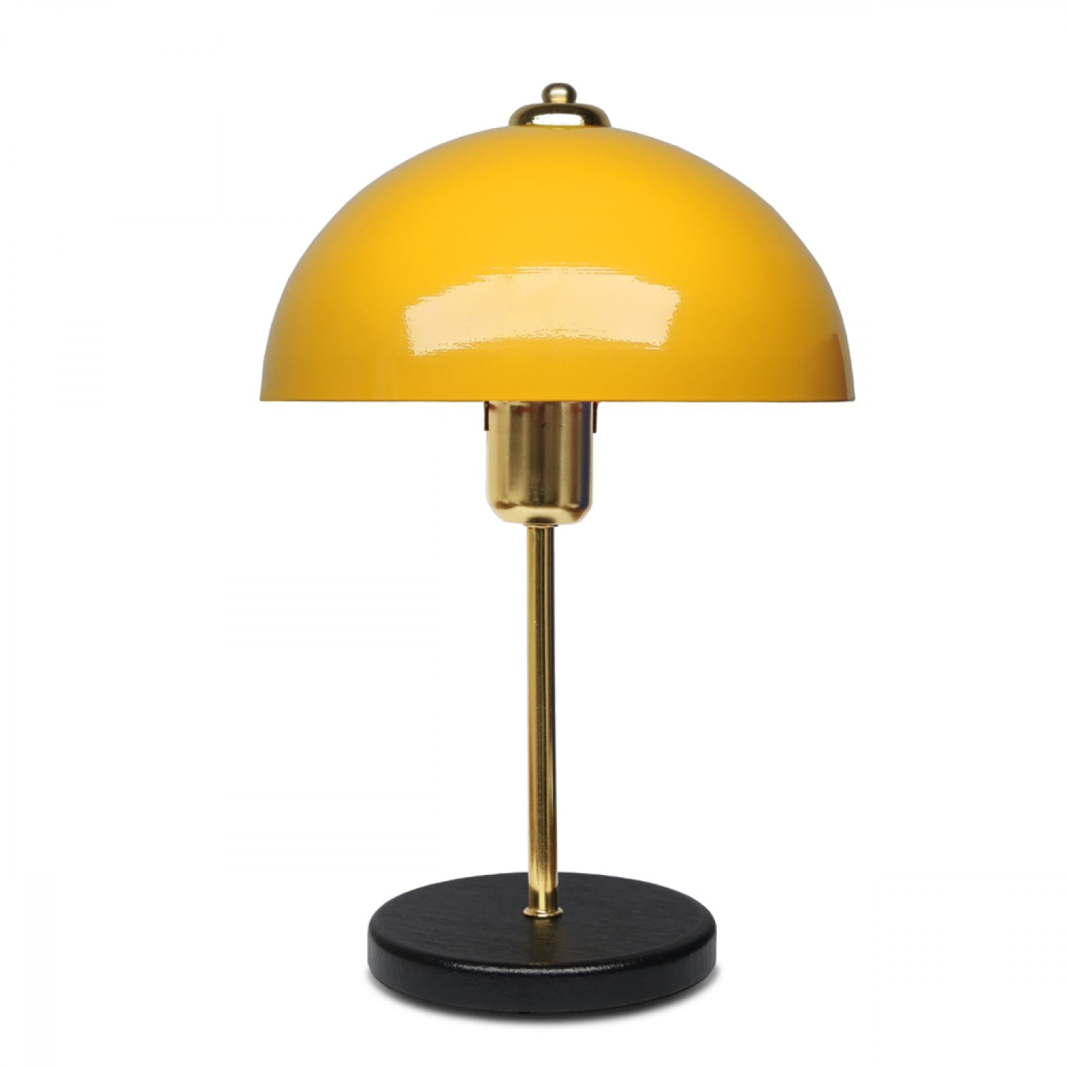 GALY Lampe de table champignon jaune 38cm