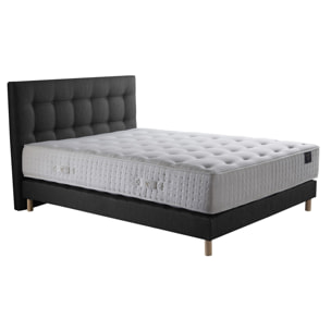 Ensemble Artémis 2 + tête de lit capitonnée - Matelas ressorts ensachés Mémoire de forme Latex