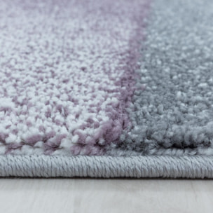 Tapis salon et chambre tissé motif pastel BECA