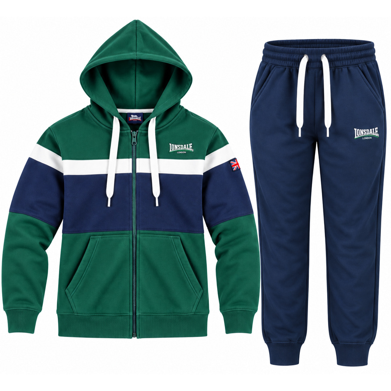 Tuta Uomo LONSDALE Cotone Felpato Zip