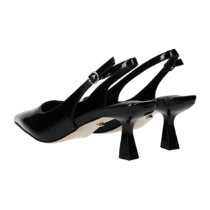 Décolleté sling back Donna Tata Italia Nero
