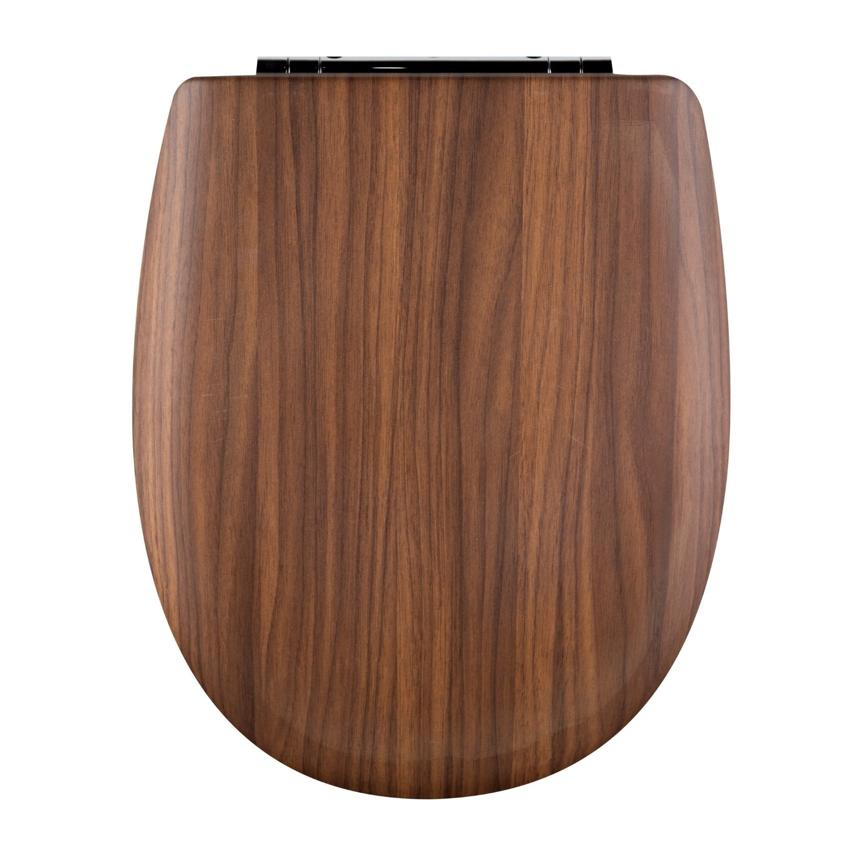 Abattant easy clip descente assistée bois de noyer - Marron Foncé