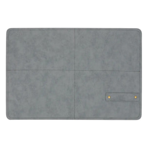 Set de table rectangulaire Glenn 30x45cm gris
