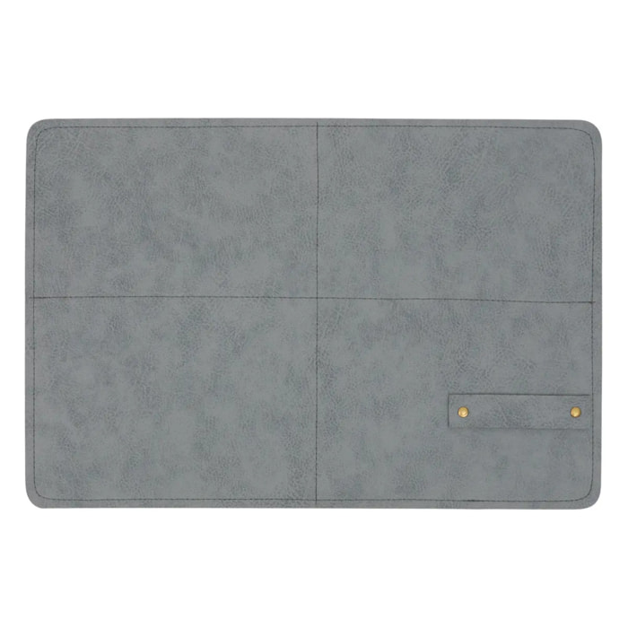 Set de table rectangulaire Glenn 30x45cm gris