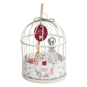 Coffret cadeau cage "Poésie" - Rhubarbe - Rose