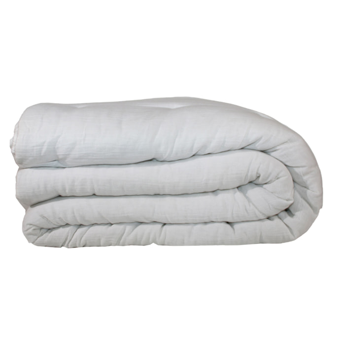 Couvre-lit en gaze de coton lavé - Blanc