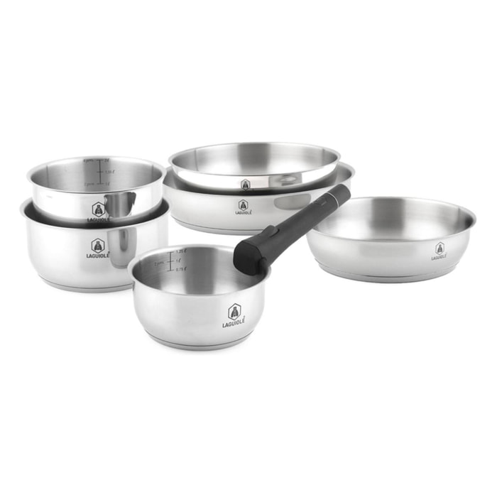 Set de 7 pièces inox amovible "Réactif"