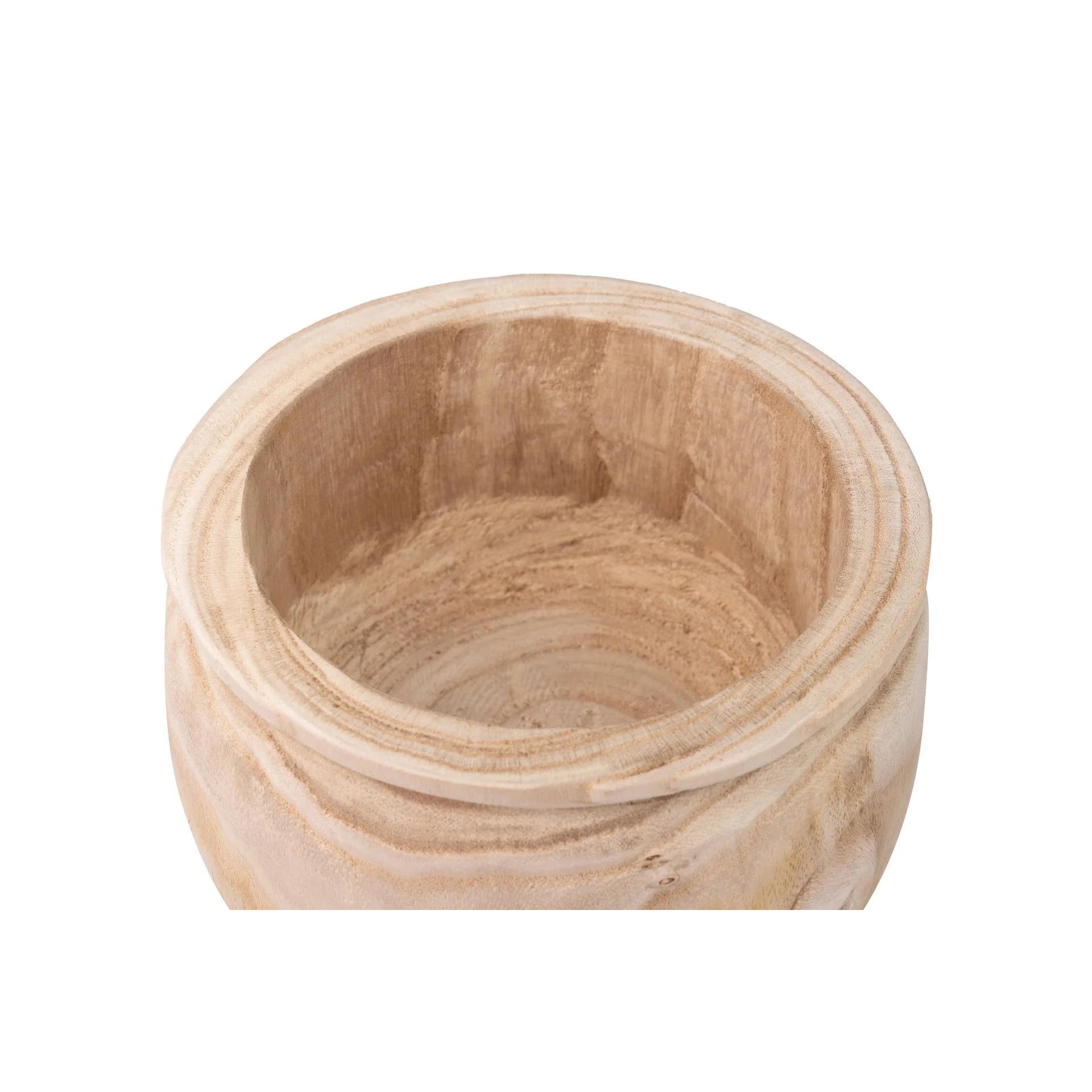 Macetero Madera Paulownia 23x23x15 Cm