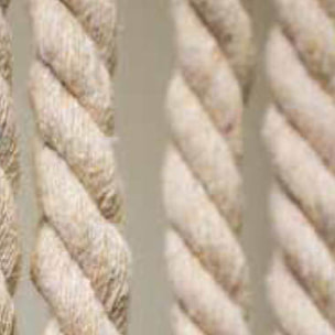 Rideau de porte en corde tressée - Ecru