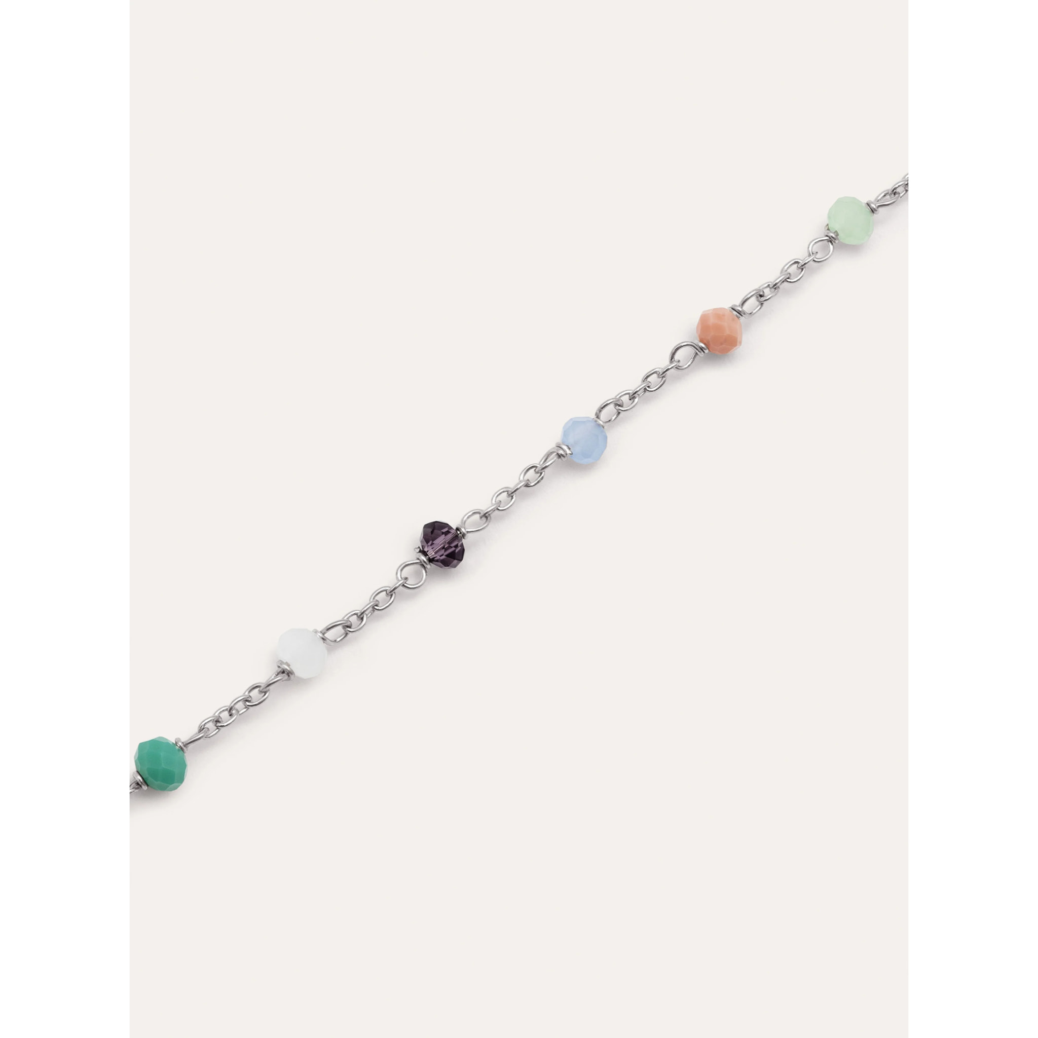 Pulsera Crystals Chain Colors Plata