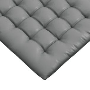 Juego de 6 Cojines para Sillas de Comedor, 40x40 cm, 6 Piezas, Cojines para Sillas de Jardín Acolchados con Cintas y Fundas Extraíbles, Gris Oscuro