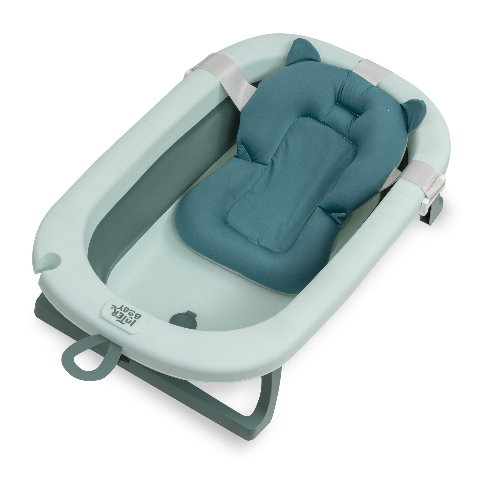 Bañera para Bebé Plegable con Cojín Reductor Ajustable