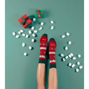Calcetines "Familia ayudante de Papá Noel"